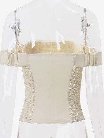 ブラウス バトーネック リボン エレガント オープンショルダー レディース トップス