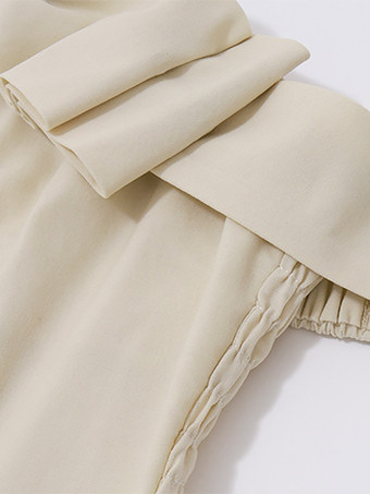 ブラウス バトーネック リボン エレガント オープンショルダー レディース トップス