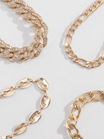 アンクレット ラインストーン レイヤード ビーチ カジュアル アンクル ブレスレット