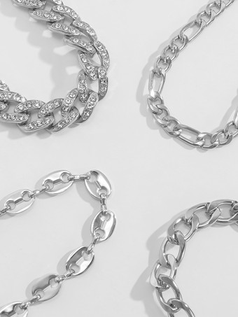 アンクレット ラインストーン レイヤード ビーチ カジュアル アンクル ブレスレット