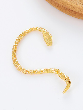 イヤリング シルバー ラインストーン 大人のデイリーカジュアル スネークプリント ジュエリー