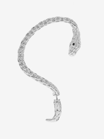 シルバー イヤリング シルバー ラインストーン 大人のデイリーカジュアル スネークプリント ジュエリー