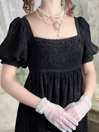 ブラック ピンクのレトロコスチューム レースコットンブレンド マリーアントワネットコスチューム ジャカードドレス レディース ウエスタン ヴィンテージ クロージング バーガンディ