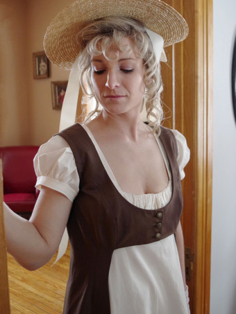 ディープブラウン レトロコスチューム レディース フリル レース ポリエステル マリーアントワネット コスチューム ドレス ウエストコート ウエスタン ヴィンテージ クロージング