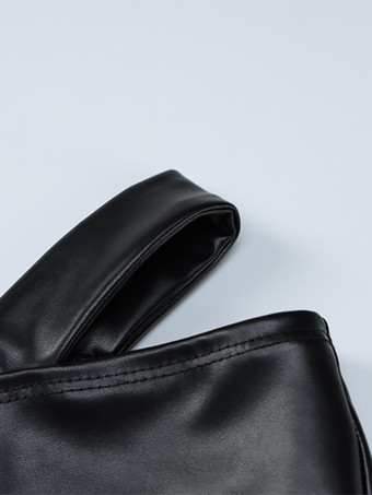 クラブウェアセット PUレザー ノースリーブ セクシー クラブ衣装