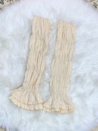 スイートロリータブラウス エクリュホワイトロリータトップス 半袖 プリーツフリルロリータシャツ