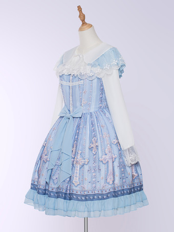 スイートロリータドレス ポリエステル ノースリーブ スイートロリータドレス