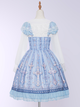 スイートロリータドレス ポリエステル ノースリーブ スイートロリータドレス