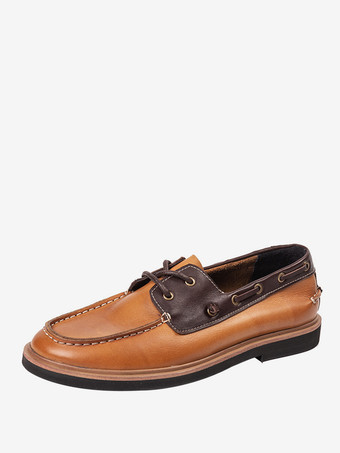 MarrónZapatos náuticos Sperry Top Sider Color Block con punta redonda y tacón de aguja para hombre