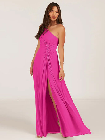 バービーブライズメイドドレス ボールガウン フロアレングス ジッパー シフォン ウェディング パーティードレス