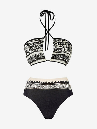 レディース ビキニ水着 ブラック レースアップ 取り外し可能 ウエスト上げ 夏用 セクシー水着