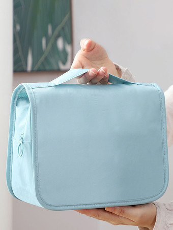 ライトスカイブルーメイクアップバッグ 旅行用オーガナイザー ガーメントバッグ 収納スーツケース