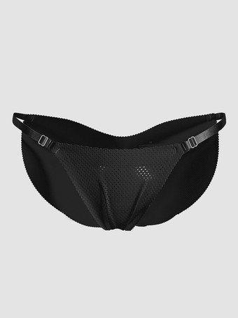 ブラック ランジェリー シェイプウェア ヌード パッド入り パンティー ヒップアップ 下着