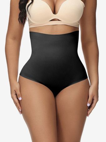 ブラック ランジェリー シェイプウェア ヌード ヒップリフター ハイウエスト トレーナー ボディシェイパー