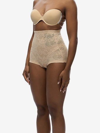 お腹をコントロールする圧縮ハイウエストレースシェイプウェアショーツトレーナー太ももスリマー