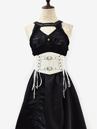 ホワイト ゴシックロリータアクセサリー ホワイトメタルディテール グロメット その他