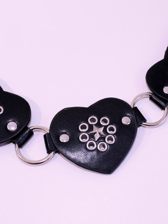 Gothic Lolita Accessories Black Metal Details Grommets Sash Miscellaneous