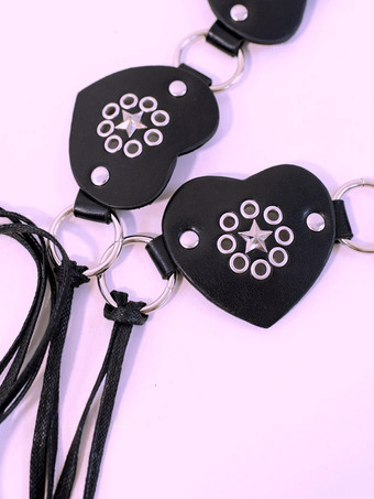 Gothic Lolita Accessories Black Metal Details Grommets Sash Miscellaneous