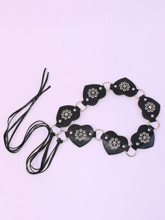 Gothic Lolita Accessories Black Metal Details Grommets Sash Miscellaneous