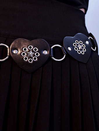 Gothic Lolita Accessories Black Metal Details Grommets Sash Miscellaneous