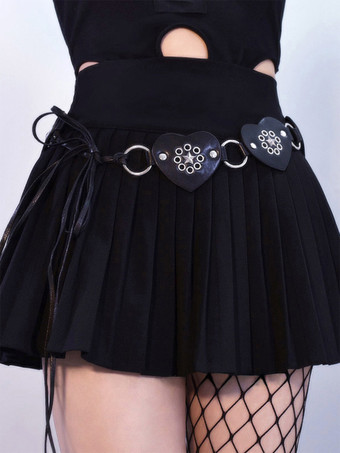 Gothic Lolita Accessories Black Metal Details Grommets Sash Miscellaneous