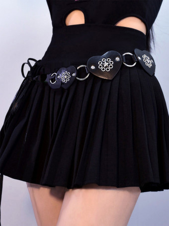 Gothic Lolita Accessories Black Metal Details Grommets Sash Miscellaneous