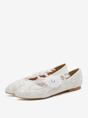 ブライダルシューズ ブライダルフラット PUレザー ラウンドトゥ