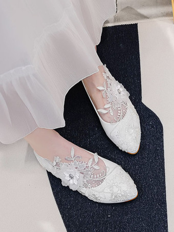 ブライダルシューズ ブライダルフラット PUレザー ラウンドトゥ