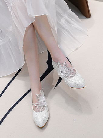 ブライダルシューズ ブライダルフラット PUレザー ラウンドトゥ