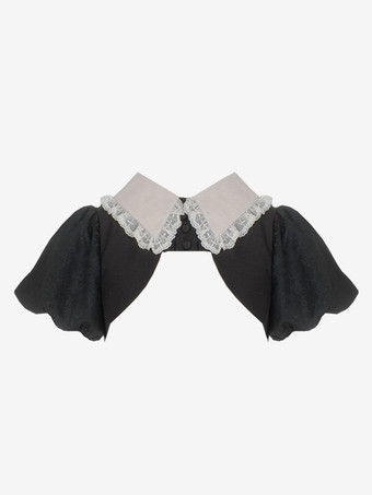   ゴシック ロリータ ドレス フリル ブラック ブラック