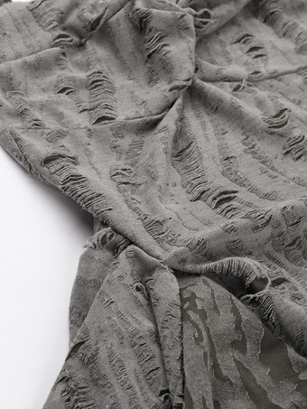 ゴシックロリータドレス プリーツ グレー グレー