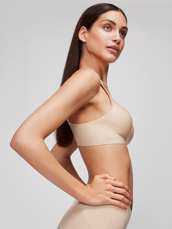 シームレスで大きな胸、取り外し可能な快適なブラジャーとパンティセット