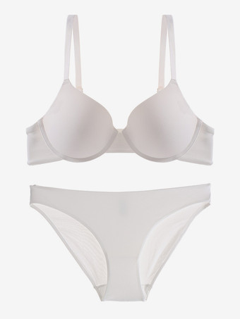 ブラ パンティ セット ブラック 2ピース シームレス プッシュアップ スムース ブラ セット