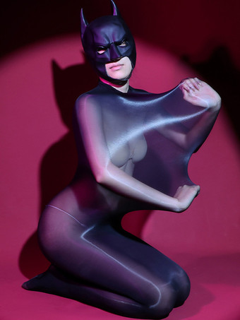 ブラック 光沢のある極薄ストッキングボディストッキング魅力的な赤1ピースシームレスランジェリー