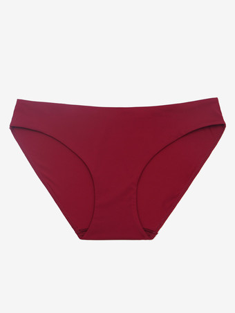 ワインレッド ベーシックTバック 薄い伸縮性 ランジェリー パンティー