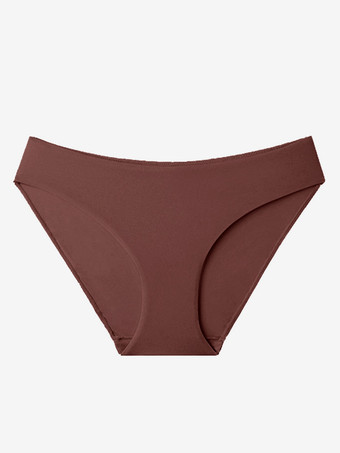ブラウン ベーシックTバック 薄い伸縮性 ランジェリー パンティー