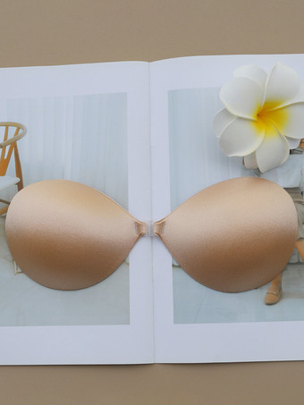 ディープアプリコットフロントクロージャーブラジャー女性用ニプレス乳首カバー