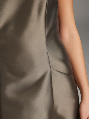 Party Dress For Mother Of The Bride Jewel Neck Sleeveless Ball Gown Pleated Floor-Length Guest Dresses For Wedding