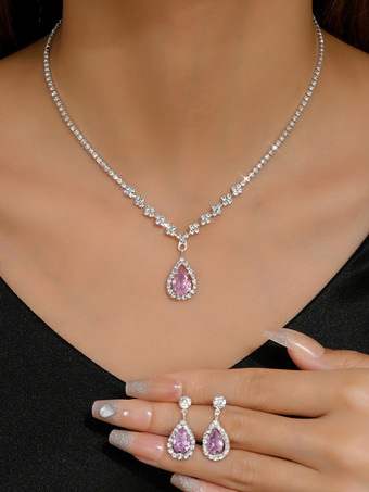 ブライダル用ジュエリーセット ゴージャスなメタルダイヤモンド