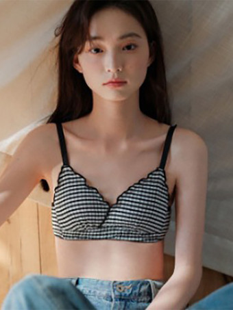 ブラック ビスチェ アプリコット ツートン デイリー カジュアル シック フリル ランジェリー