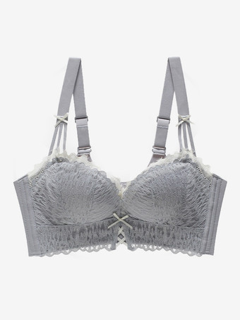 ライトグレービスチェ エクリュ ホワイト 室内用 シック レース ランジェリー