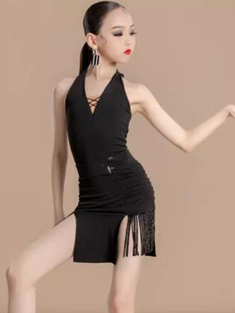 ラテンダンスコスチューム 黒人女性用 ライクラ スパンデックス スカート トップ ダンスコスチューム