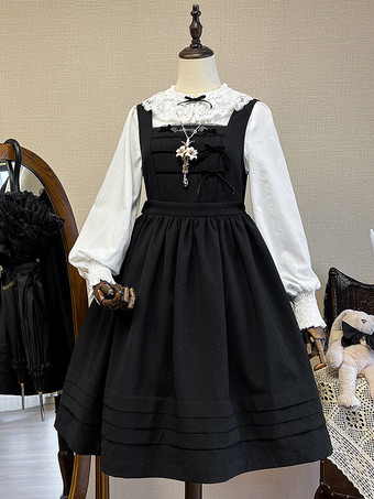 Robe Sweet Lolita Robe sans manches en polyester Robe Sweet Lolita
