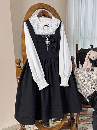 Robe Sweet Lolita Robe sans manches en polyester Robe Sweet Lolita