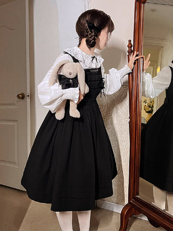 Robe Sweet Lolita Robe sans manches en polyester Robe Sweet Lolita