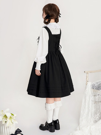 Robe Sweet Lolita Robe sans manches en polyester Robe Sweet Lolita