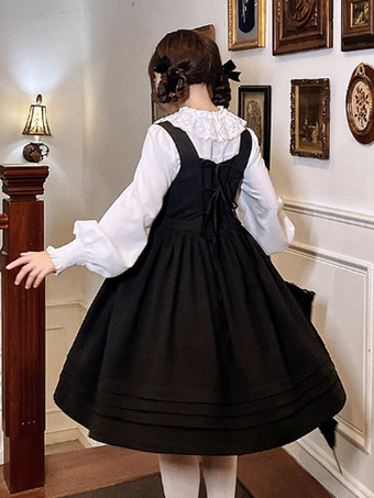 Robe Sweet Lolita Robe sans manches en polyester Robe Sweet Lolita
