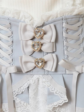 スイートロリータスカート フリル レースアップ ピンク レース ロリータスカート