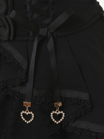 スイートロリータスカート フリル レースアップ ピンク レース ロリータスカート