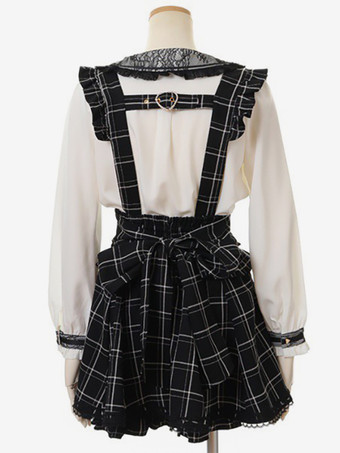 スイートロリータブラウス リボンレースロリータトップ 長袖ブラウス ピンクロリータシャツ